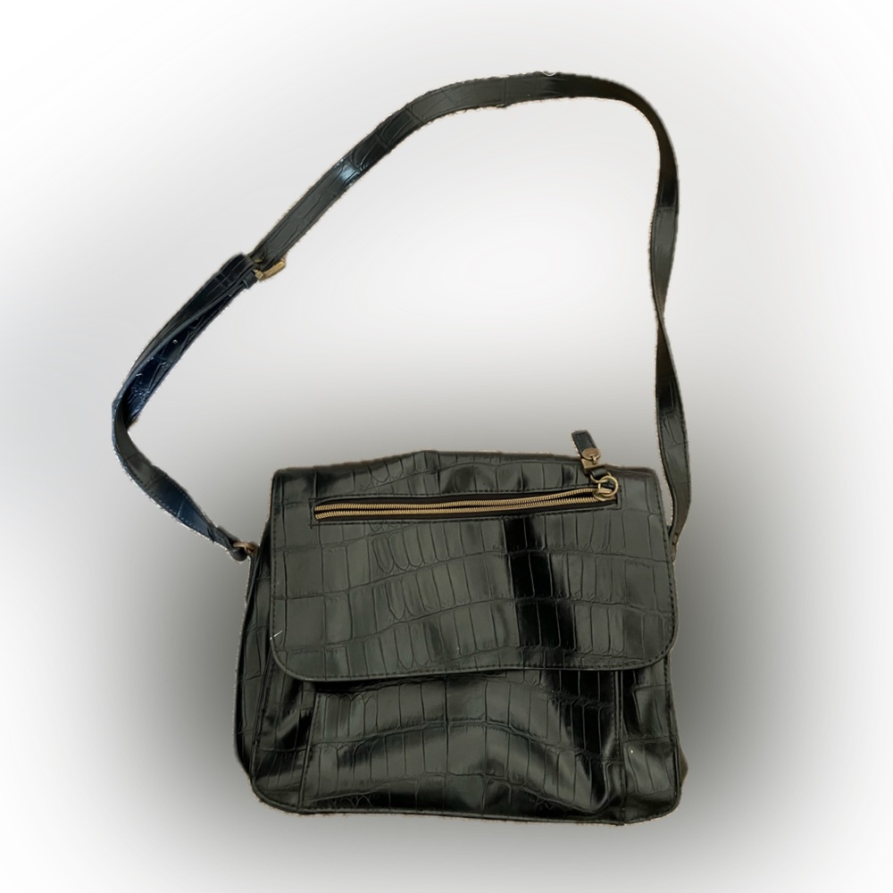 Relic by Fossil Croc-Embossed Crossbody Bag